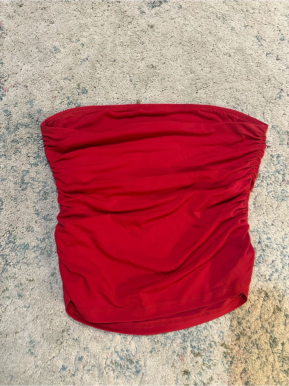 wild fable Red Strapless Ruched Tube Top